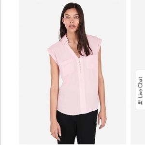 Express Women’s Chelsea Popover Top size M